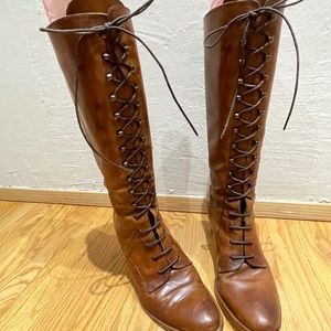 leather riding style boots